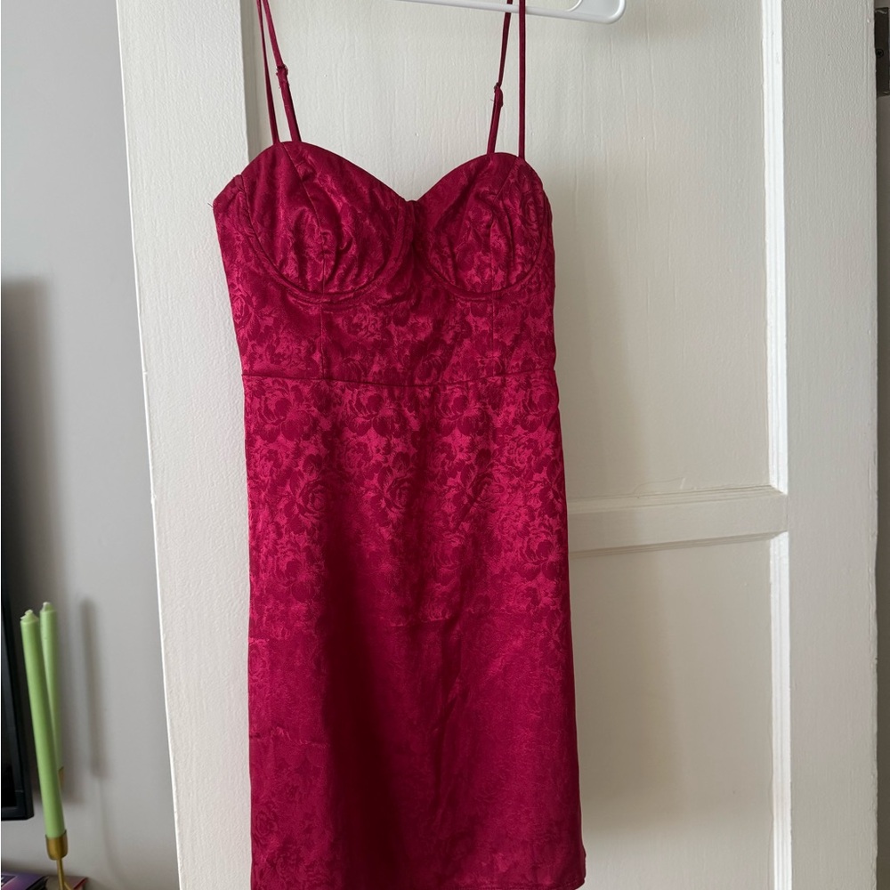 Princess Polly Vibrant Red Floral Dress